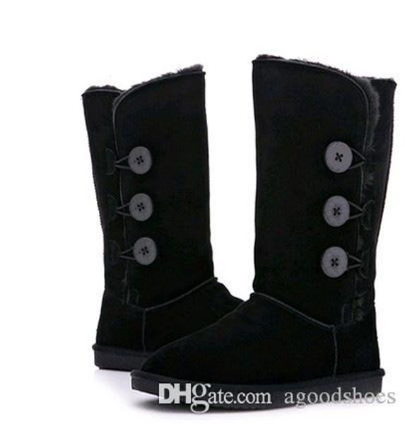 

bowtie women's australia classic kneel half boots ankle boots black grey chestnut red women girl boots 5--10