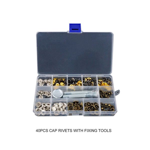 

snap fasteners leather snaps button kit jeans shoes press studs leather rivets single cap rivets with fixing tools