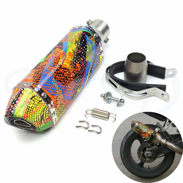 

new fashion muffler 36-51mm universal motorcycle for akrapovic exhaust pipe modified for zx7r zx7rr zx9 zx1100 zx-11