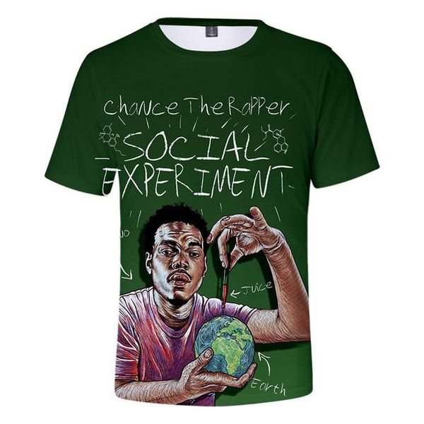 

футболки шанс рэппер экипаж шеи короткий рукав цветочный принт homme мужская одежда мода хип-хоп стиль одежды лето мужские дизайнер, White;black