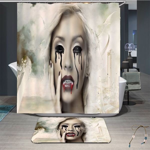 

waterproof shower curtains with hooks customize designs full-print polyester bathroom curtains carpet 10000 spot designs 180x180,165,150cm r