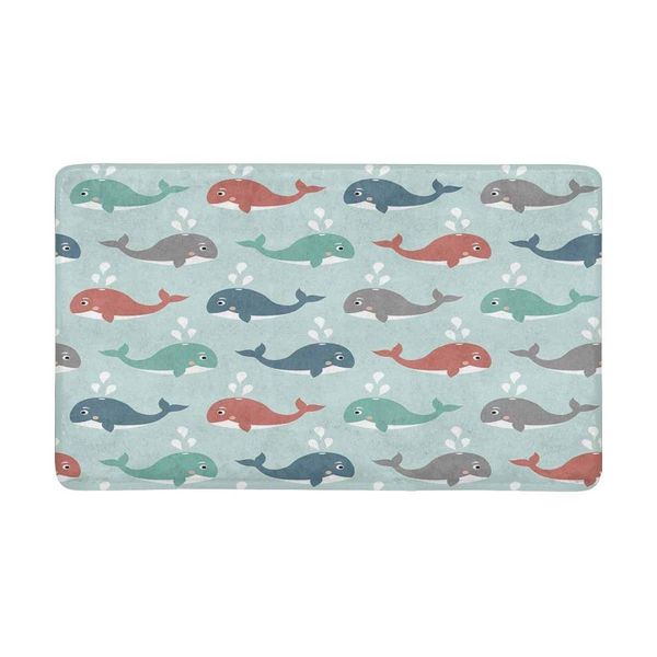

cute whales anti-slip door mat home decor indoor entrance doormat