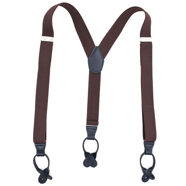 

2019 новые мужские мальчика регулируемый пояс брюк подтяжк y форма эластичный кнопки чистый цвет кожи подтяжки, Black;white