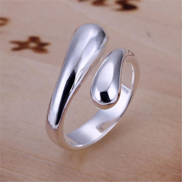 

2019 new design double head ring-opening for women with sliver plated exquisite jewlery for girl wedding ccne0130, Slivery;golden