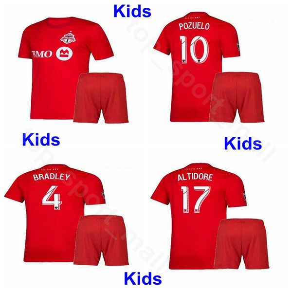 

Toronto FC Youth ALTIDORE Jersey Set 2019 2020 Kids Soccer OSORIO MORROW AURO POZUELO BRADLEY HAMILTON Football Shirt Kits Uniform