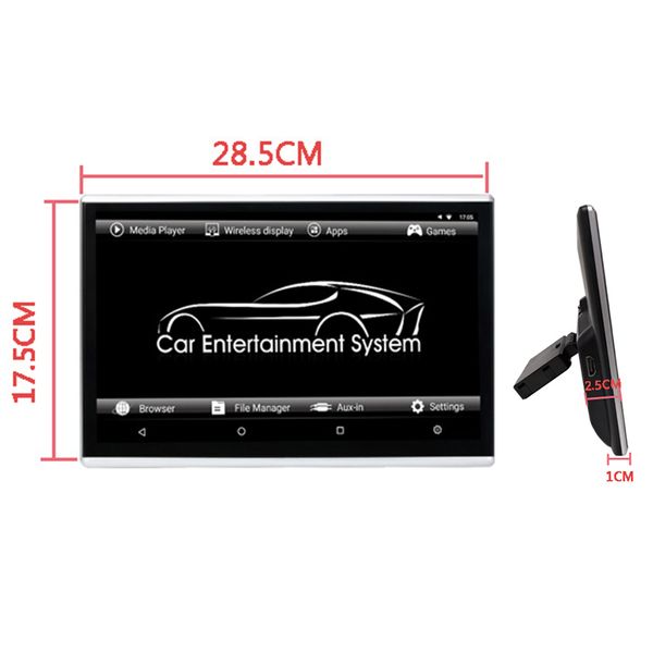 

11.6 inch android 6.0 car headrest monitor 1920*1080 hd 1080p video touch screen wifi/bluetooth/usb/sd/hdmi/fm mp5 video player