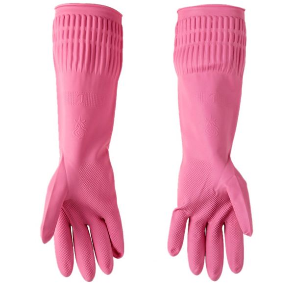 

kitchen cleaning latex washing gloves household durable waterproof dishwashing gardening glove cleaning tools