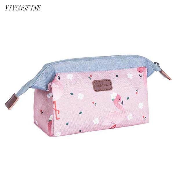 

women cosmetic bag fashion printing makeup bags for travel toiletries bag make up cases zipper purse organizer