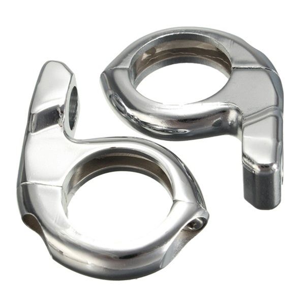 

chrome atv motorcycle bike 1 inch turn signal clamp mirrors adapter mount for
