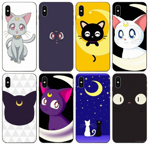 

tongtrade] sailor moon cat face case for iphone 11 pro x xs max 8s 8 7s 7 6s 6 galaxy a80 a8s a9 s10 huawei p10 p9 lite lg k4 soft tpu case