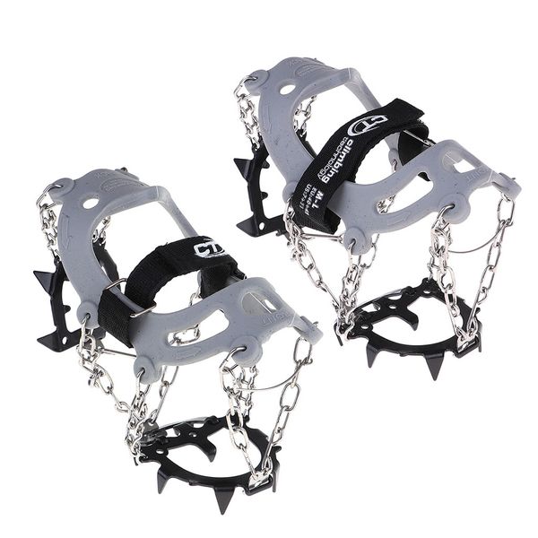 

12 alloy teeth anti slip ice cleats snow spikes grips footwear traction cleats for ice snow lawn ground