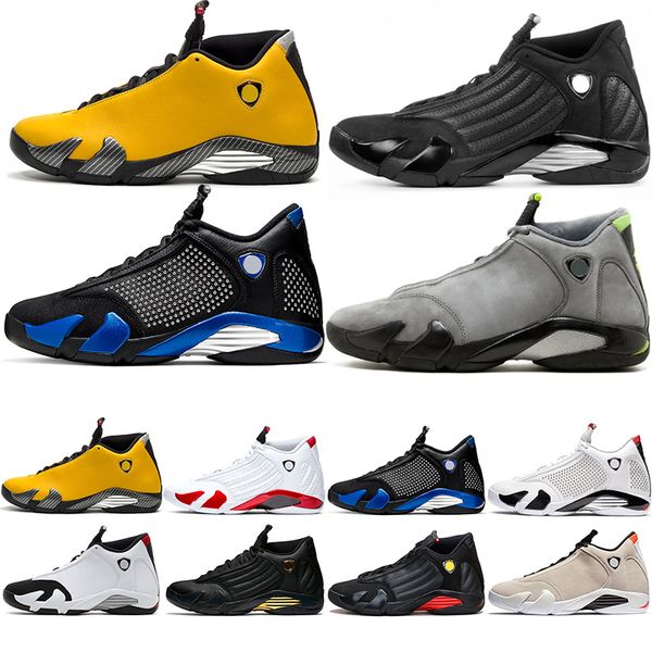 

14 14s men basketball shoes doernbecher candy cane black yellow light graphite men basketball shoes mens sports sneakers 41-47