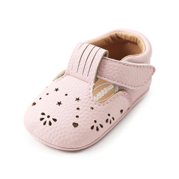 

baby pu leather baby boy girl moccasins moccs shoes bow fringe soft soled hollow-out footwear crib shoes