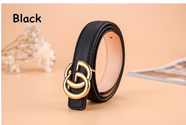 

kids belt de signer kids pu leather belts 6 colors children boys girls letter bronze buckle leisure waist strap, Black