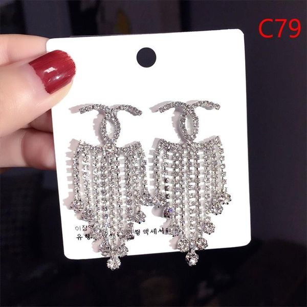 

2019 fa hion brand letter g earring gold ilver plated ear tud double g earddrop for women girl party jewelry, Golden;silver