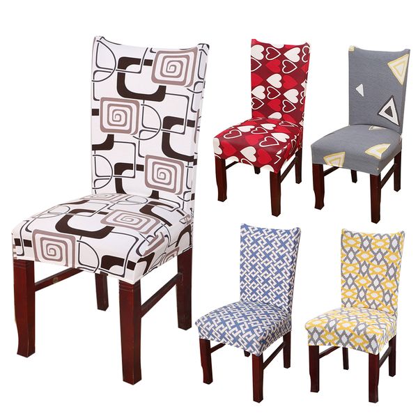 

love heart chair cover washable removable big elastic seat covers geometry printed slipcovers stretch used banquet l home