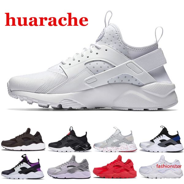 

новый 2020 году мужчин женщин товары 1 4.0 кроссовки huaraches тройной черный белый красный ультра бр на открытом воздухе случайные кроссовк