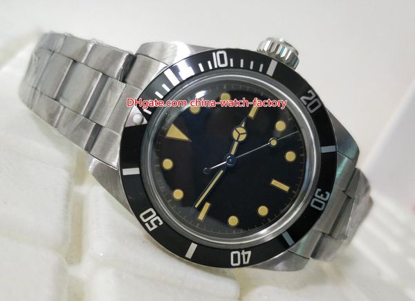 

items watch vintage 40mm 5513 black maxi dial stainless steel asia 2813 movement mechanical automatic mens watch watches, Slivery;brown