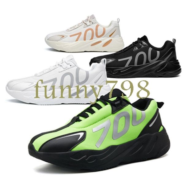 

with box 2019 700 fashion luxury designer shoes wave runner 700 v2 3m vx kanye west shoes solid vanta men women running sneakers