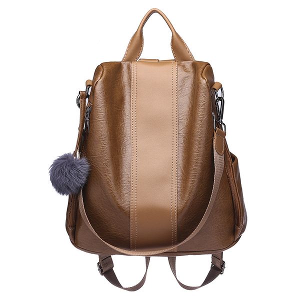 

backpack women backpack new soft leather school bag travel bag ita