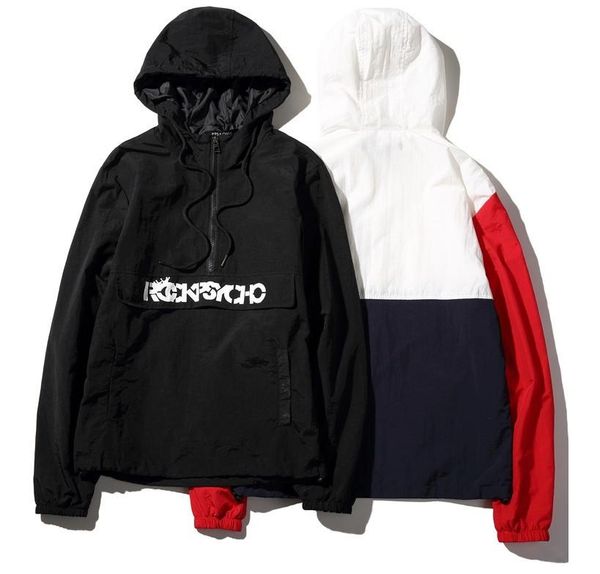 

new fashion yizlo anorak jacket windbreaker men jaqueta masculina patchwork jackets hip hop bomber jacket d18100803, Black;brown