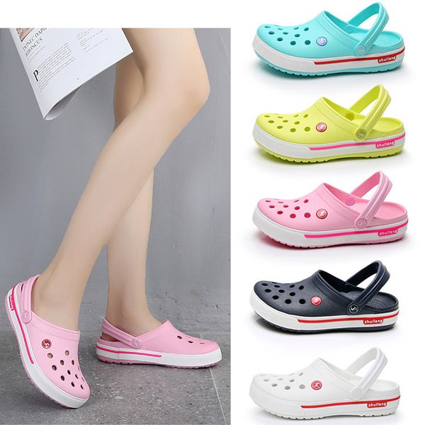 

slip on casual garden waterproof crocus shoes women classic nursing hospital women work medical sandals, Black
