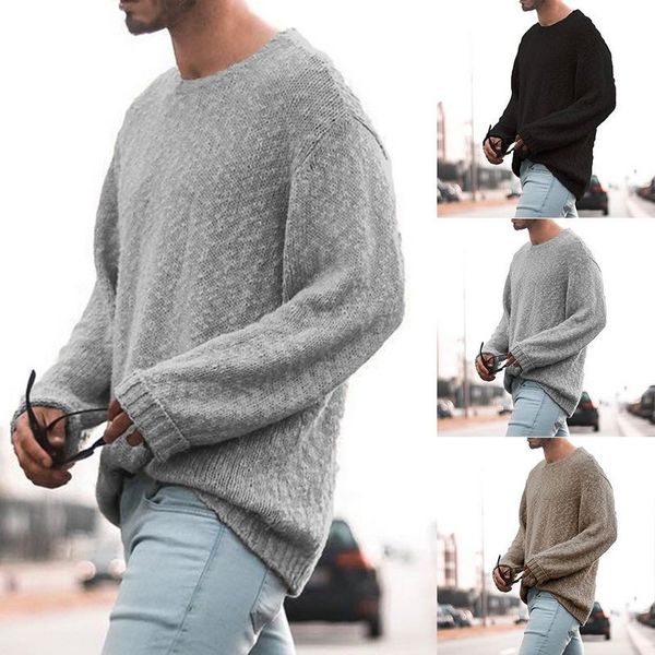 

mens designer pullover sweaters solid color fashion luxury maglione inner clothing casual long sleeve autumn knitwear, White;black