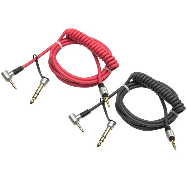 Cavo di prolunga audio Aux da 3,5 mm maschio a femmina Cavo audio ad angolo retto a 90 gradi per auto / MP4 MP3 / cavo Aux per cuffie-