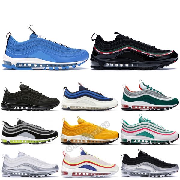 

new 97s men running shoes white wolf grey women designer shoes triple volt black newspaper sneakers trainers 36-45, White;red