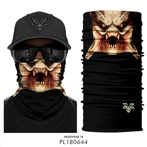 

selling cycling scarf 3d seamless bandanas marvel face mask outdoors neck warmers skull neck buffs bandana hunting bandana, Black
