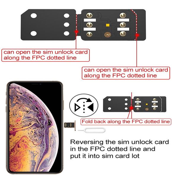 

original rsim14 unlock sim r-sim 14 for iphone 6 7 8 plus x xr xs xsmax rsim card tool