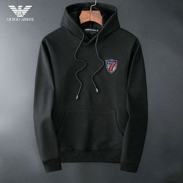 

20ss luxury mens дизайнер hoodie amn logo тенденции моды пуловер марка печати итальянский высокого качества вскользь plus velvet хлопок толс, White;black