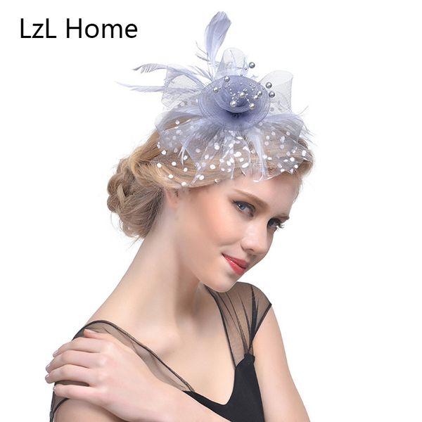 

hair accessories bridal clip feather horse race hat party headdress banquet