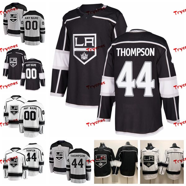 

2019 customize nate thompson los angeles kings stitched jerseys custom alternate grey shirts #44 nate thompson hockey jerseys s-xxxl, Black;red