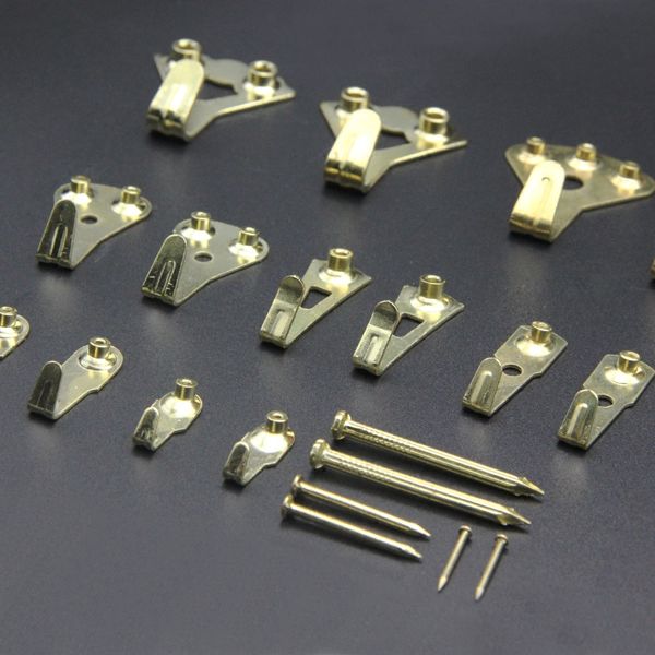 

10pcs metal picture frame nail hook invisible wall hook hanger for clock p frame home decor