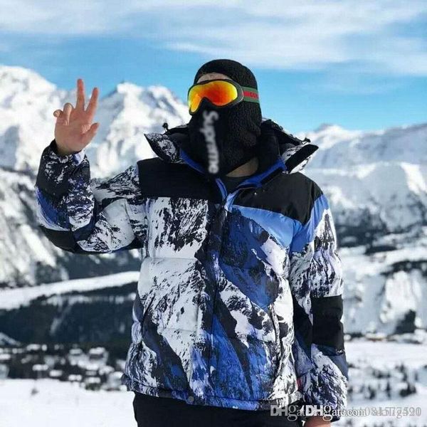 

2019 дизайнеѬ новой мод зимней кђѬки ѬазмеѬа инего белй пђовик мђжин женин Black