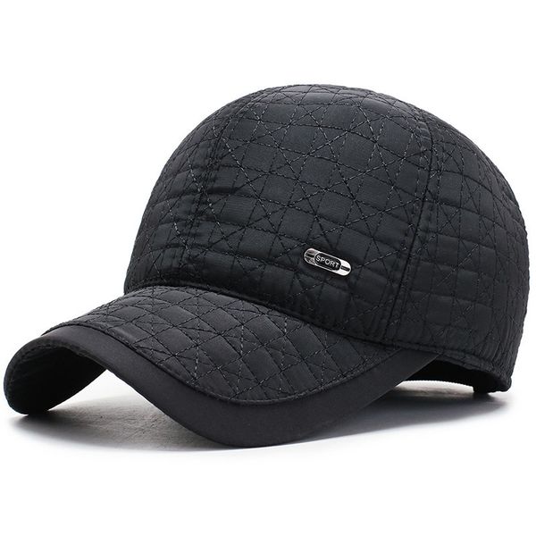 

brand new 2019 baseball cap winter hat fashion hats & caps men thick warm earmuffs snapback winter cap, Blue;gray