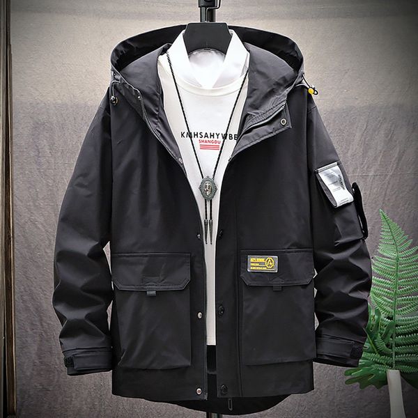 

jacket men autumn spring casual solid long-sleeved loose hoodies outwear sweatshirt coat bomber jacket chaqueta hombre, Black;brown