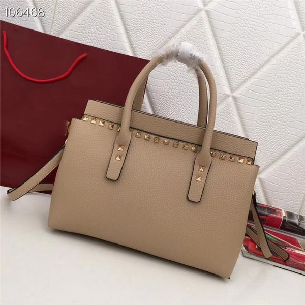 

designer- handbags 2019 new genuine cowhide leather shopping bags 9866# lichee pattern tote clutch shoulder bag crossbody messenger bag