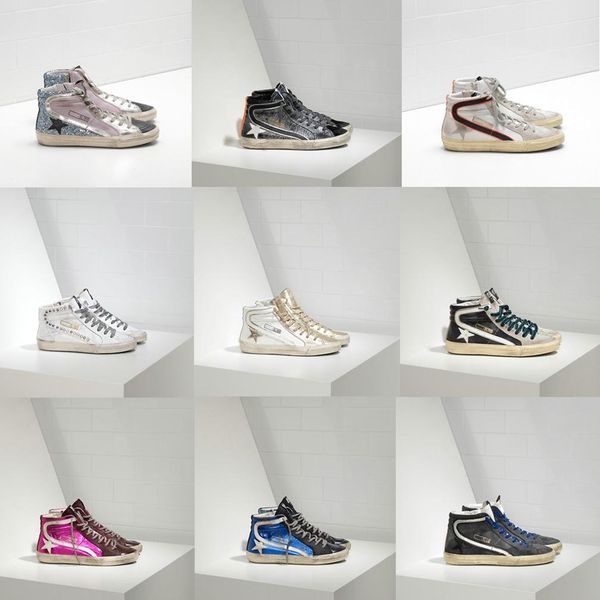 

Italy deluxe brand ggdd gdb lide golden xx 13 ggdb uper tar hight neaker goo e men women do old dirty port hoe men boot, Black;brown