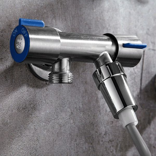 

supporting dual switch toilet washing machine spray gun nozzle combination 304 stainless steel pressurized shower nozzle dual control set