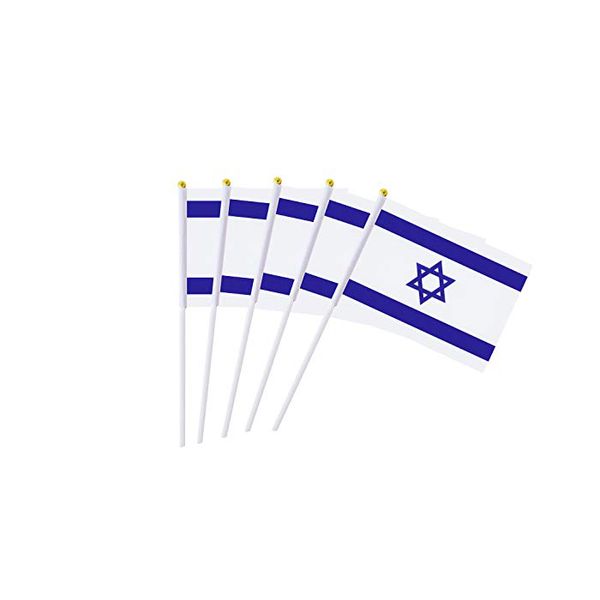 Mão Isreal Realizada Bandeira de ondulação de Outdoor Uso Indoor, 100D poliéster, faça sua própria Flags