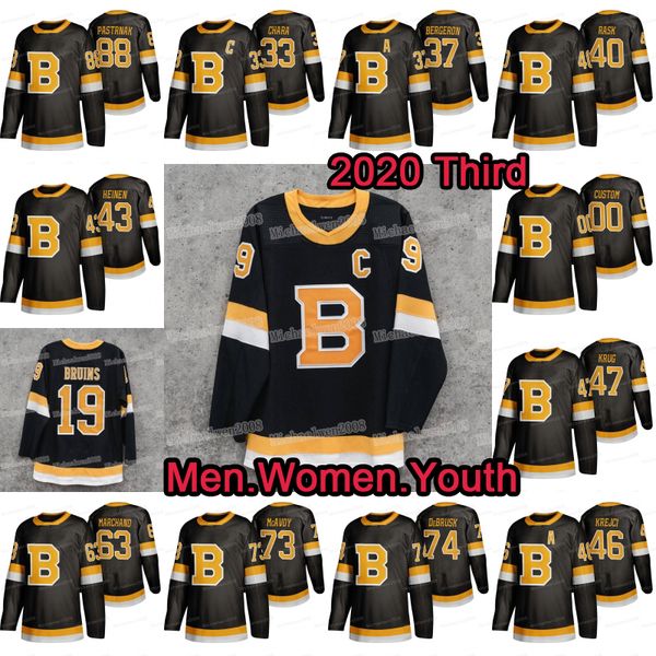 

boston bruins third alternate 2020 marchand pastrnak krejci bergeron torey krug charlie coyle zdeno chara rask debrusk mcavoy jerseys, Black;red