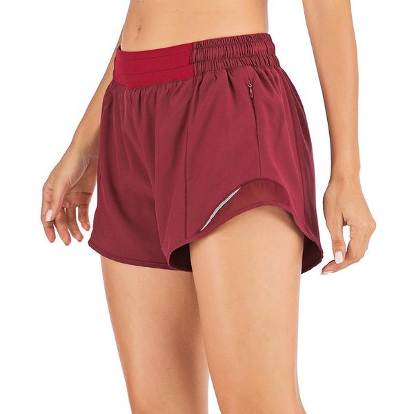 

mesh sport shorts women fitness clothing workout running gym yoga shorts for lady elastic short pants sportswear, Black;blue