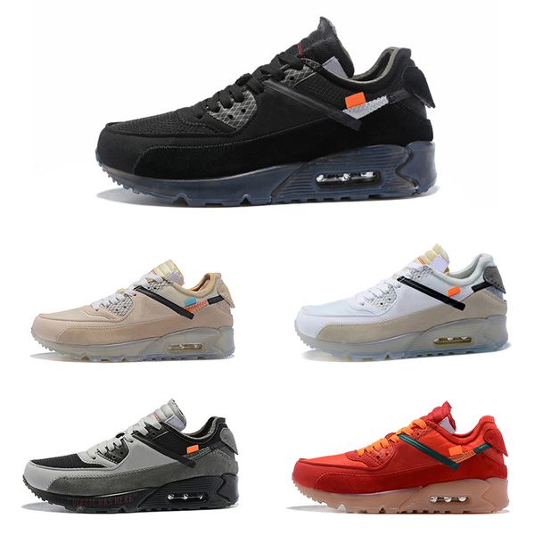 

2018 Новый OFF 90 Мужские кроссовки OFF 90 Мужчины Ash Ice Blue Бег кроссовки Размер 40-46