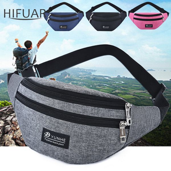 

women leisure waist bags large capacity outdoor sports shoulder bag waist pack multifunction pouch packs belt unisex