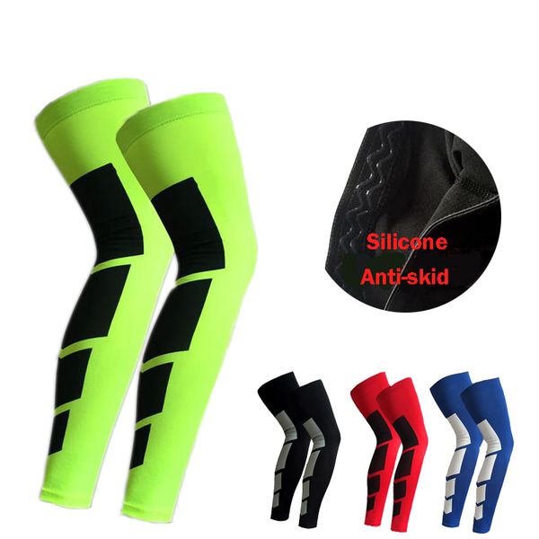 

1pcs super elastic lycra basketball calf thigh compression sleeves knee brace soccer volleyball cycling hx004, Black;gray