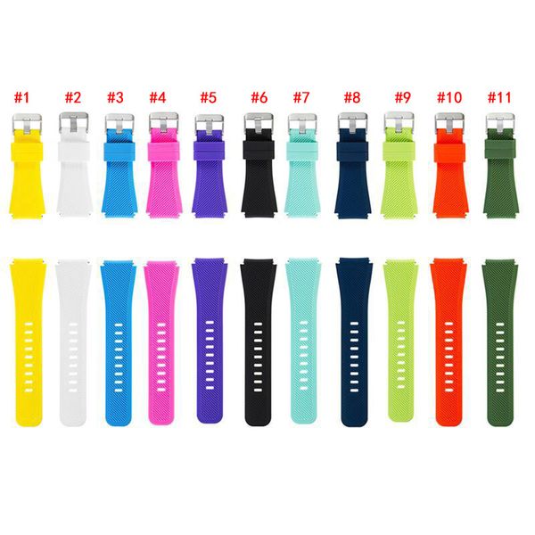 

11 цвета силиконовый ремешок для samsung gear s3 frontier смотреть спорт pure color ремешки для наручных часов для samsung smart часы