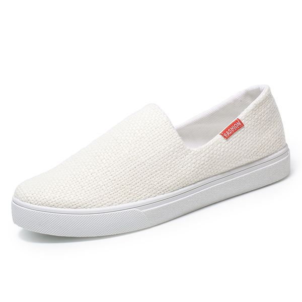 

new men's non-leather casual shoes fashion sneakers man flats shallow slip-on loafers soft bottom sellers promotion, Black