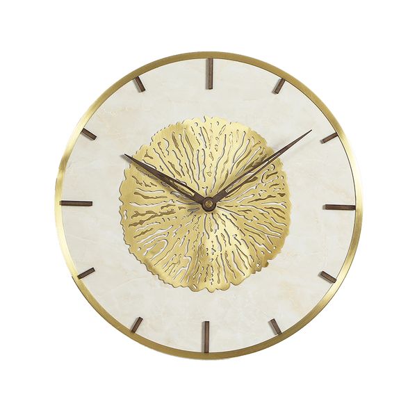 

nordic luxury wall clock metal gold large wall watches home decor living room creative clocks decor duvar saati gift fz197
